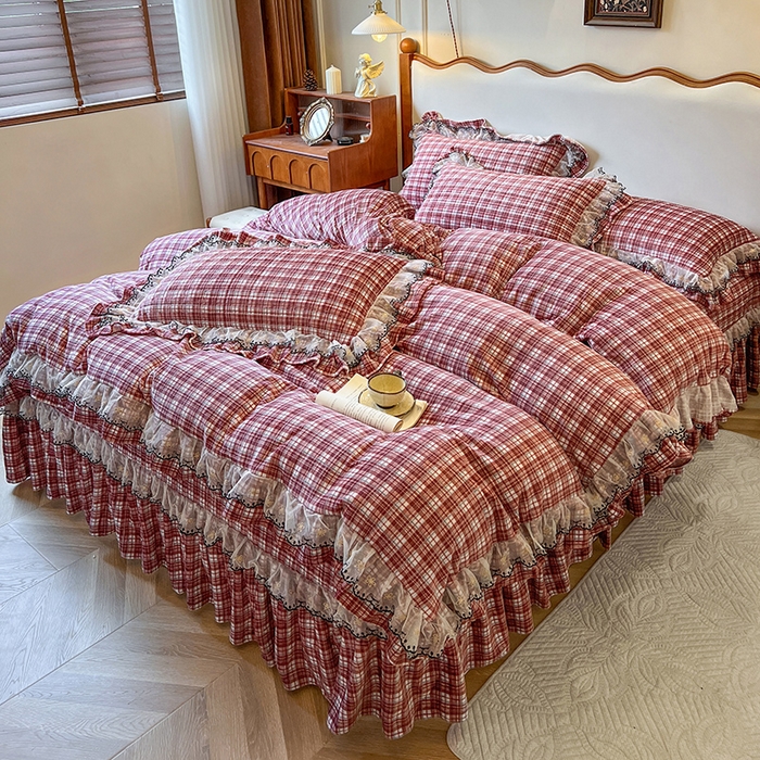 91家纺网 家纺一手货源 找家纺 （总）网红馆（ck家纺） 2025新款高克重牛奶绒床盖四件套-米娅