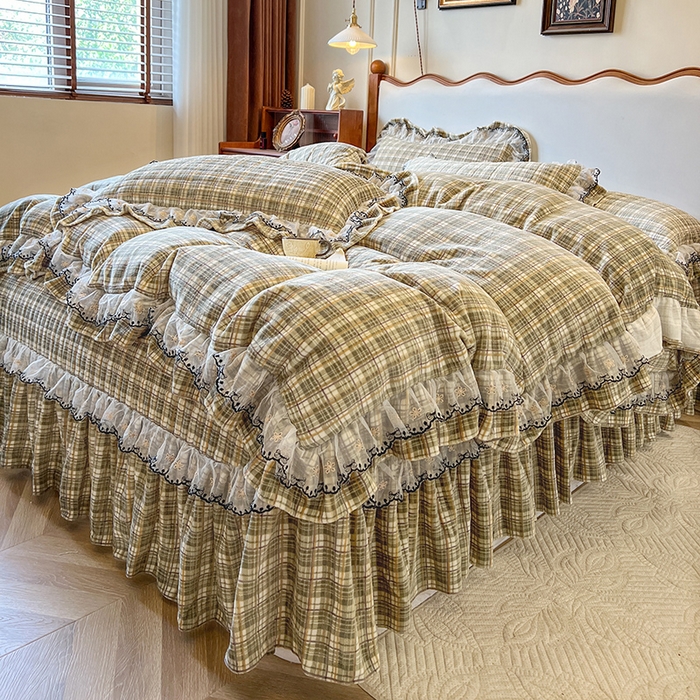 91家纺网 家纺一手货源 找家纺 （总）网红馆（ck家纺） 2025新款高克重牛奶绒床盖四件套-米娅