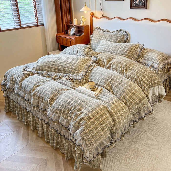 91家纺网 家纺一手货源 找家纺 网红馆（ck家纺） 2025新款高克重牛奶绒床盖系列-米娅 米娅-绿