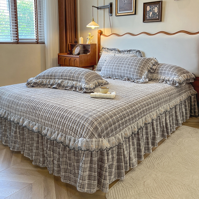 91家纺网 家纺一手货源 找家纺 网红馆（ck家纺） 2025新款高克重牛奶绒床盖系列-米娅 米娅-灰