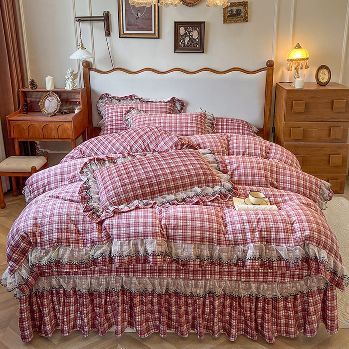 91家纺网 家纺一手货源 找家纺 网红馆（ck家纺） 2025新款高克重牛奶绒床盖系列-米娅 米娅-红