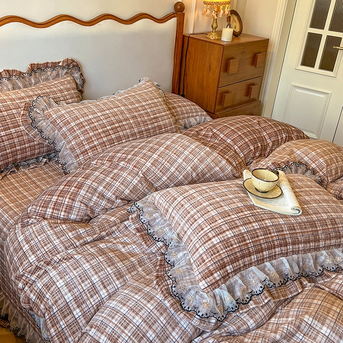 91家纺网 家纺一手货源 找家纺 网红馆（ck家纺） 2025新款高克重牛奶绒床盖系列-米娅 米娅-棕