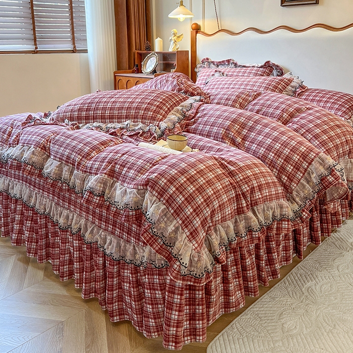 91家纺网 家纺一手货源 找家纺 网红馆（ck家纺） 2025新款高克重牛奶绒床盖系列-米娅 米娅-红