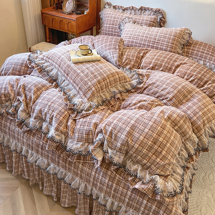 91家纺网 家纺一手货源 找家纺 网红馆（ck家纺） 2025新款高克重牛奶绒床盖系列-米娅 米娅-棕