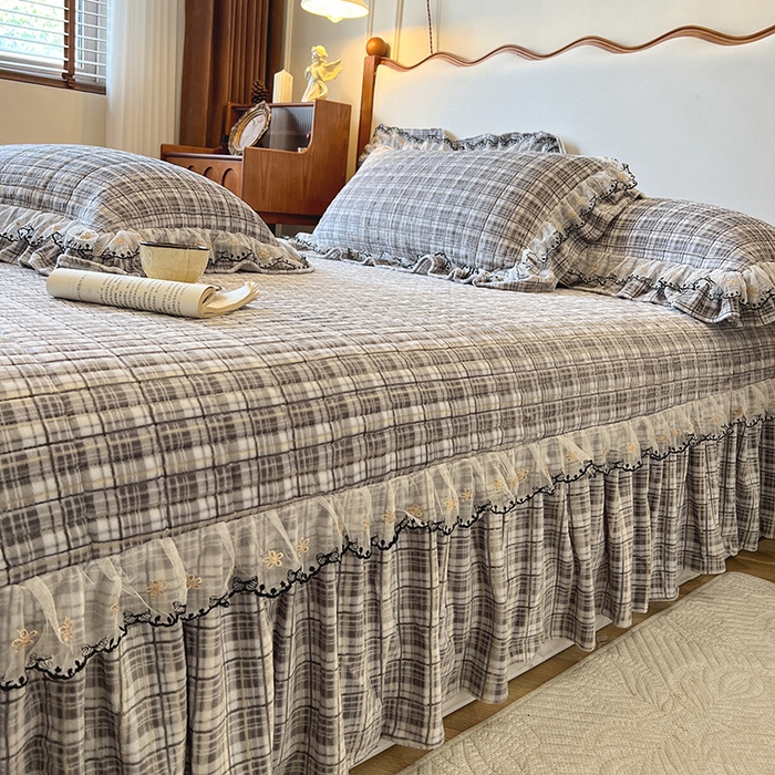 91家纺网 家纺一手货源 找家纺 网红馆（ck家纺） 2025新款高克重牛奶绒床盖系列-米娅 米娅-灰