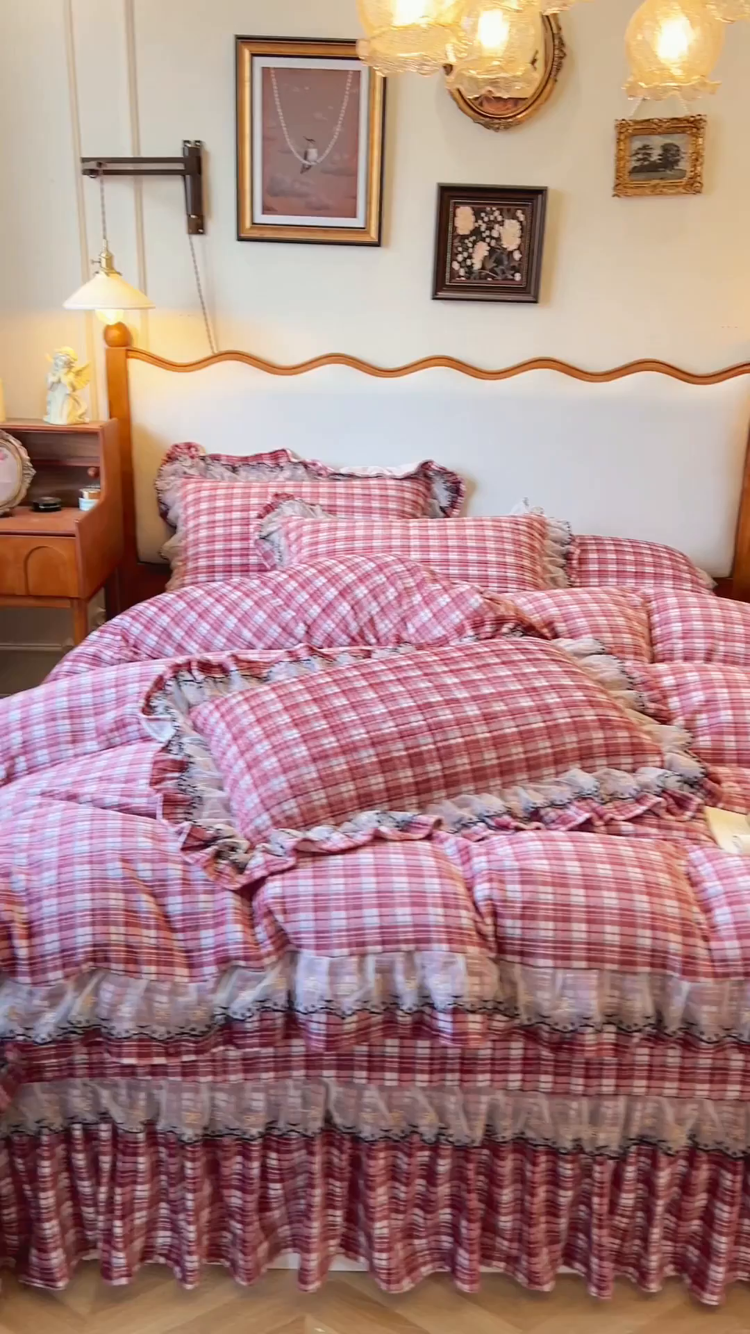 91家纺网 家纺一手货源 找家纺 网红馆（ck家纺） 2025新款高克重牛奶绒床盖系列-米娅 米娅-红