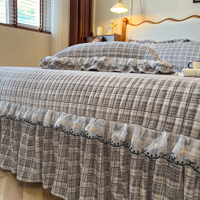 91家纺网 家纺一手货源 找家纺 网红馆（ck家纺） 2025新款高克重牛奶绒床盖系列-米娅 米娅-灰