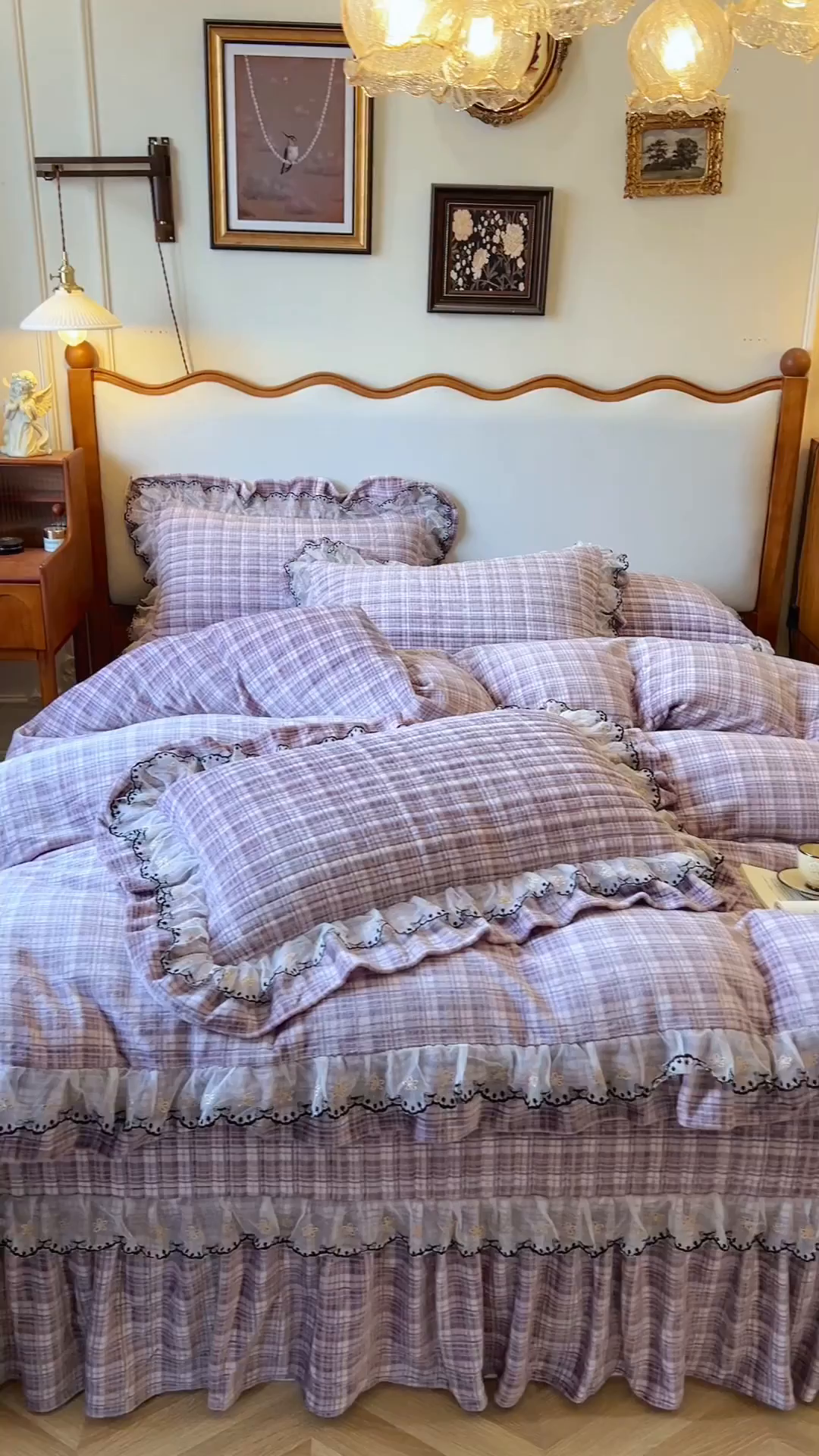 91家纺网 家纺一手货源 找家纺 网红馆（ck家纺） 2025新款高克重牛奶绒床盖系列-米娅 米娅-紫