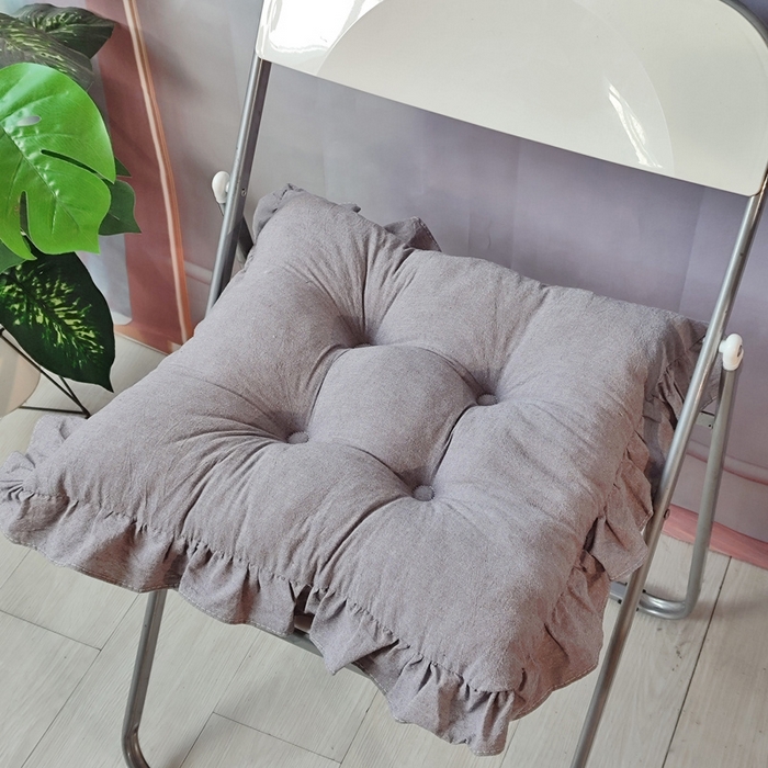 91家纺网 家纺一手货源 找家纺 （总）李帅家居 2025新款水洗棉花边坐垫圆形蒲团坐垫黄麻茶道地上客厅阳台飘窗榻榻米加厚拜佛打坐禅修垫