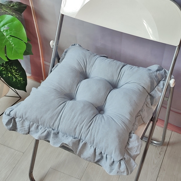 91家纺网 家纺一手货源 找家纺 （总）李帅家居 2025新款水洗棉花边坐垫圆形蒲团坐垫黄麻茶道地上客厅阳台飘窗榻榻米加厚拜佛打坐禅修垫