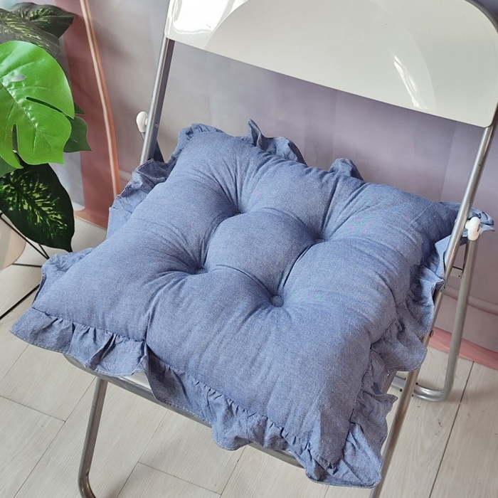 91家纺网 家纺一手货源 找家纺 （总）李帅家居 2025新款水洗棉花边坐垫圆形蒲团坐垫黄麻茶道地上客厅阳台飘窗榻榻米加厚拜佛打坐禅修垫