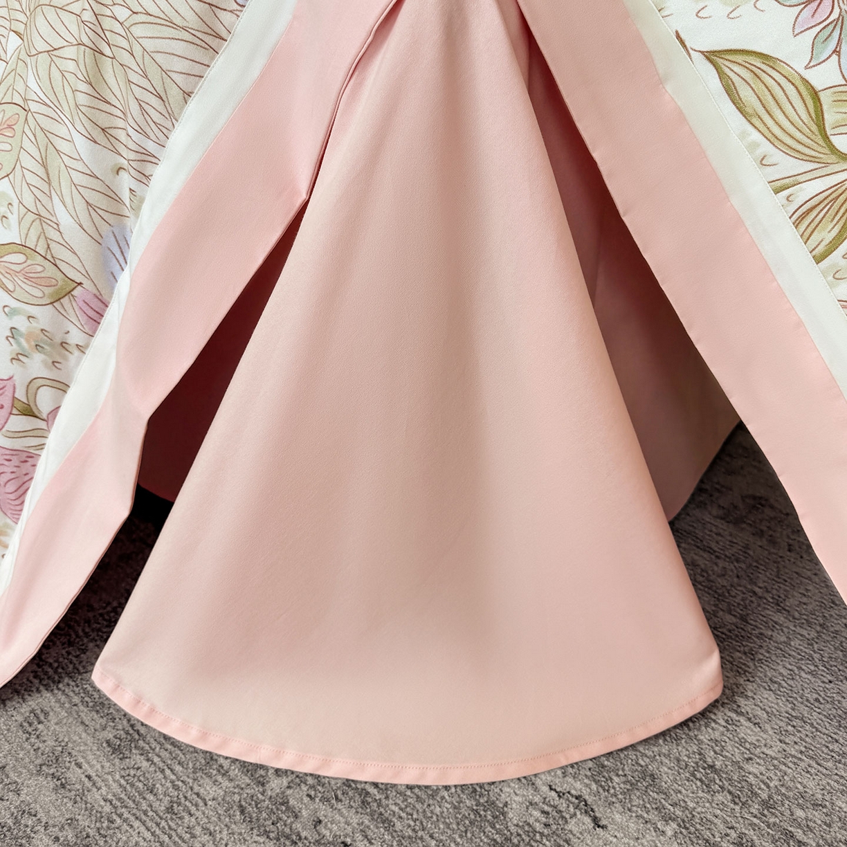 91家纺网 家纺一手货源 找家纺  2025直播爆款A类加厚保暖全棉磨毛四件套纯棉数码印花被套高端床单床笠款裸睡床上用品 芙瑶-香颂粉