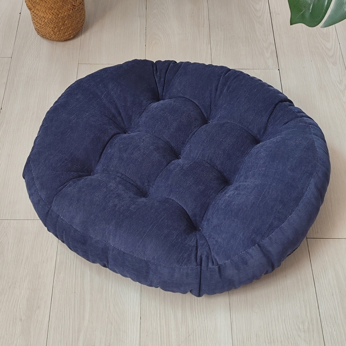 91家纺网 家纺一手货源 找家纺 （总）李帅家居 2025新款大号灯芯绒坐垫圆形蒲团垫子中式红木椅子坐垫古典实木家具沙发太师椅圈椅茶桌座椅垫定制