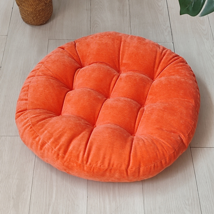 91家纺网 家纺一手货源 找家纺 （总）李帅家居 2025新款大号灯芯绒坐垫圆形蒲团垫子中式红木椅子坐垫古典实木家具沙发太师椅圈椅茶桌座椅垫定制