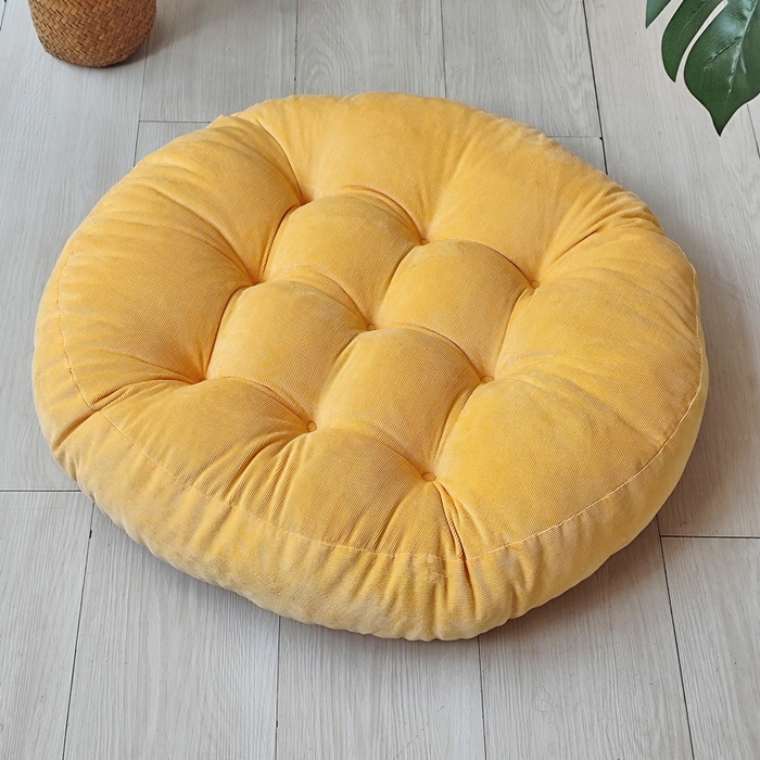 91家纺网 家纺一手货源 找家纺 （总）李帅家居 2025新款大号灯芯绒坐垫圆形蒲团垫子中式红木椅子坐垫古典实木家具沙发太师椅圈椅茶桌座椅垫定制