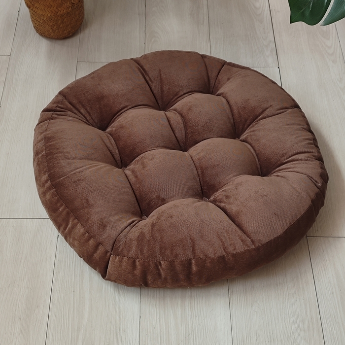 91家纺网 家纺一手货源 找家纺 （总）李帅家居 2025新款大号灯芯绒坐垫圆形蒲团垫子中式红木椅子坐垫古典实木家具沙发太师椅圈椅茶桌座椅垫定制