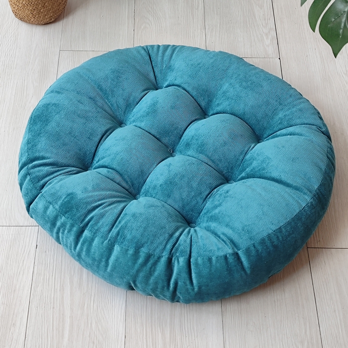 91家纺网 家纺一手货源 找家纺 （总）李帅家居 2025新款大号灯芯绒坐垫圆形蒲团垫子中式红木椅子坐垫古典实木家具沙发太师椅圈椅茶桌座椅垫定制