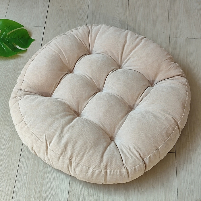 91家纺网 家纺一手货源 找家纺 （总）李帅家居 2025新款大号灯芯绒坐垫圆形蒲团垫子中式红木椅子坐垫古典实木家具沙发太师椅圈椅茶桌座椅垫定制