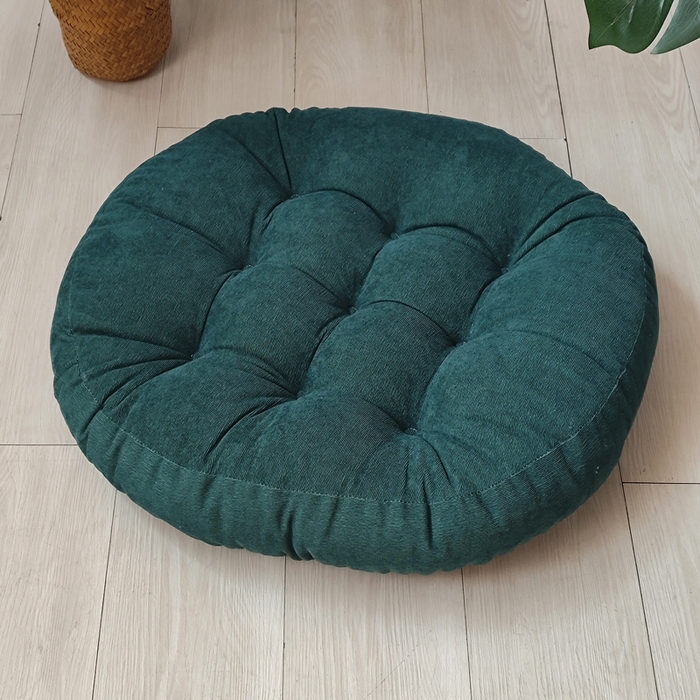 91家纺网 家纺一手货源 找家纺 （总）李帅家居 2025新款大号灯芯绒坐垫圆形蒲团垫子中式红木椅子坐垫古典实木家具沙发太师椅圈椅茶桌座椅垫定制