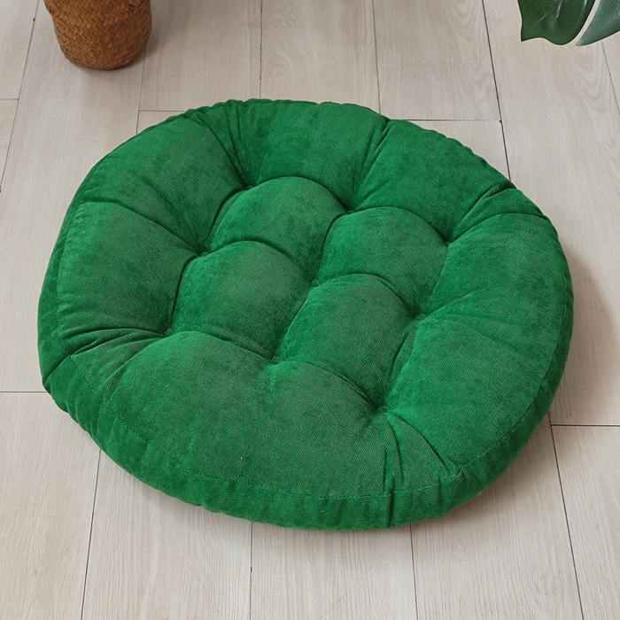 91家纺网 家纺一手货源 找家纺 （总）李帅家居 2025新款大号灯芯绒坐垫圆形蒲团垫子中式红木椅子坐垫古典实木家具沙发太师椅圈椅茶桌座椅垫定制