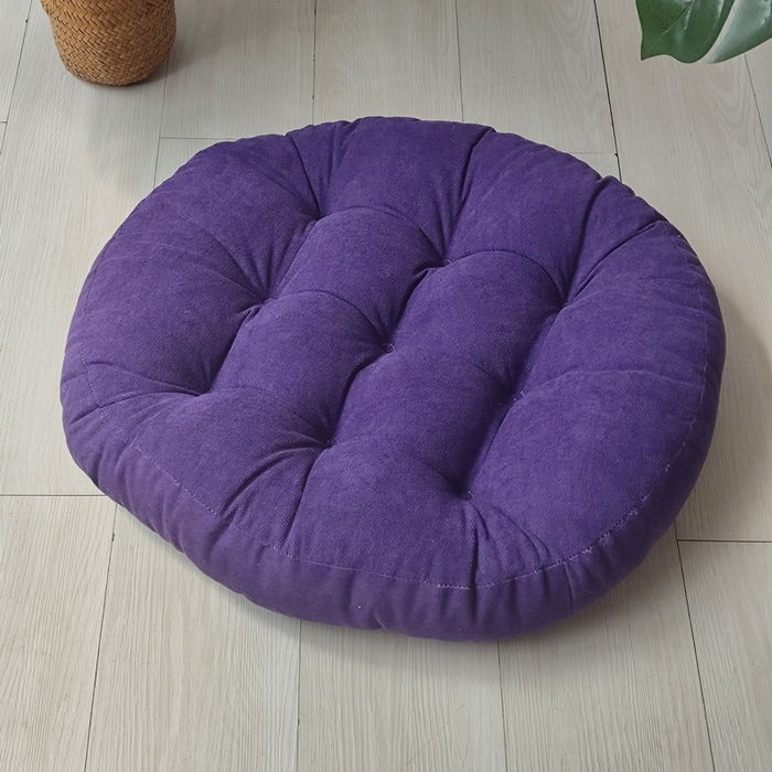 91家纺网 家纺一手货源 找家纺 （总）李帅家居 2025新款大号灯芯绒坐垫圆形蒲团垫子中式红木椅子坐垫古典实木家具沙发太师椅圈椅茶桌座椅垫定制