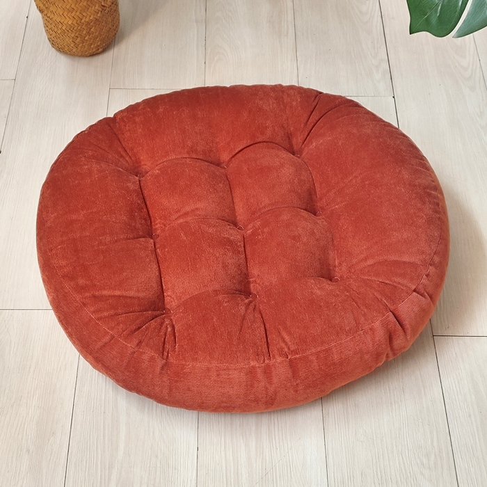 91家纺网 家纺一手货源 找家纺 （总）李帅家居 2025新款大号灯芯绒坐垫圆形蒲团垫子中式红木椅子坐垫古典实木家具沙发太师椅圈椅茶桌座椅垫定制