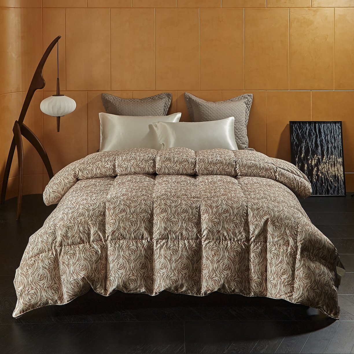 91家纺网 家纺一手货源 找家纺 （总）暖羽屋羽绒馆 2025新款约瑟夫95鹅绒被子绒子95白鹅绒被芯双人加厚冬被2米床春秋被