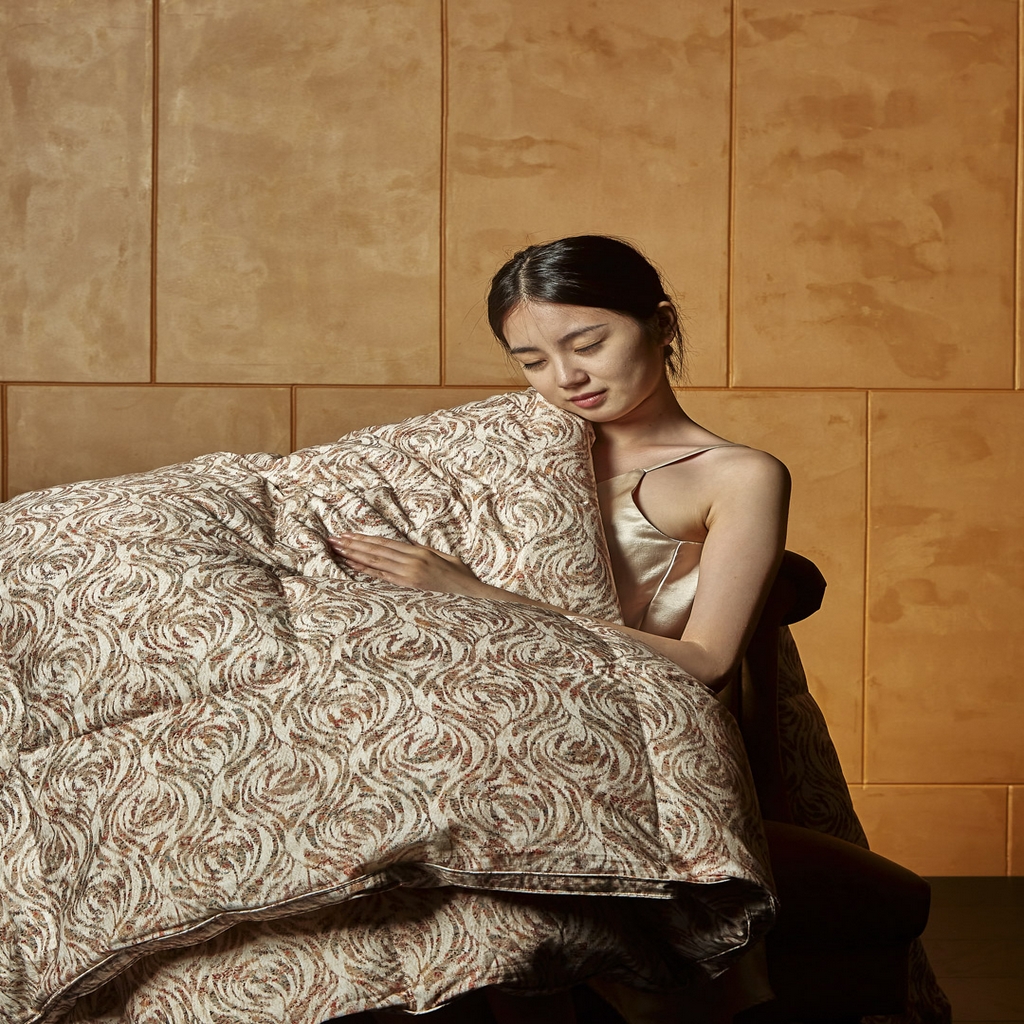 91家纺网 家纺一手货源 找家纺 （总）暖羽屋羽绒馆 2025新款约瑟夫95鹅绒被子绒子95白鹅绒被芯双人加厚冬被2米床春秋被