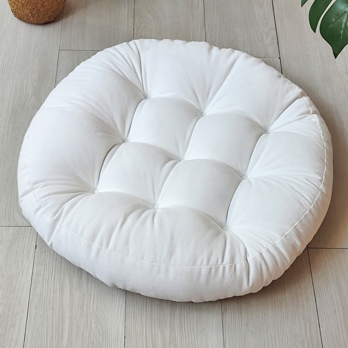 91家纺网 家纺一手货源 找家纺 （总）李帅家居 2025新款大号灯芯绒坐垫圆形蒲团垫子中式红木椅子坐垫古典实木家具沙发太师椅圈椅茶桌座椅垫定制