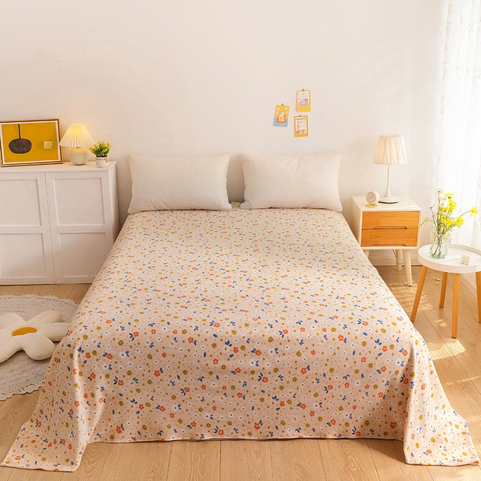 91家纺网 家纺一手货源 找家纺 （总）金盛纺 2025新款高克重牛奶绒印花系列单床单(可定制)