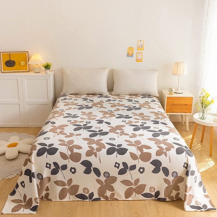 91家纺网 家纺一手货源 找家纺 （总）金盛纺 2025新款高克重牛奶绒印花系列单床单(可定制)