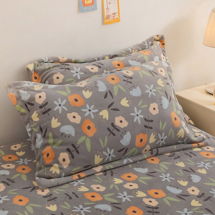 91家纺网 家纺一手货源 找家纺 （总）金盛纺 2025新款高克重牛奶绒印花系列单床单(可定制)