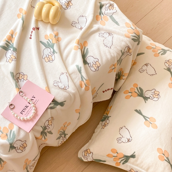 91家纺网 家纺一手货源 找家纺 金盛纺 2025新款高克重牛奶绒印花系列单床单(可定制) 星光游乐园