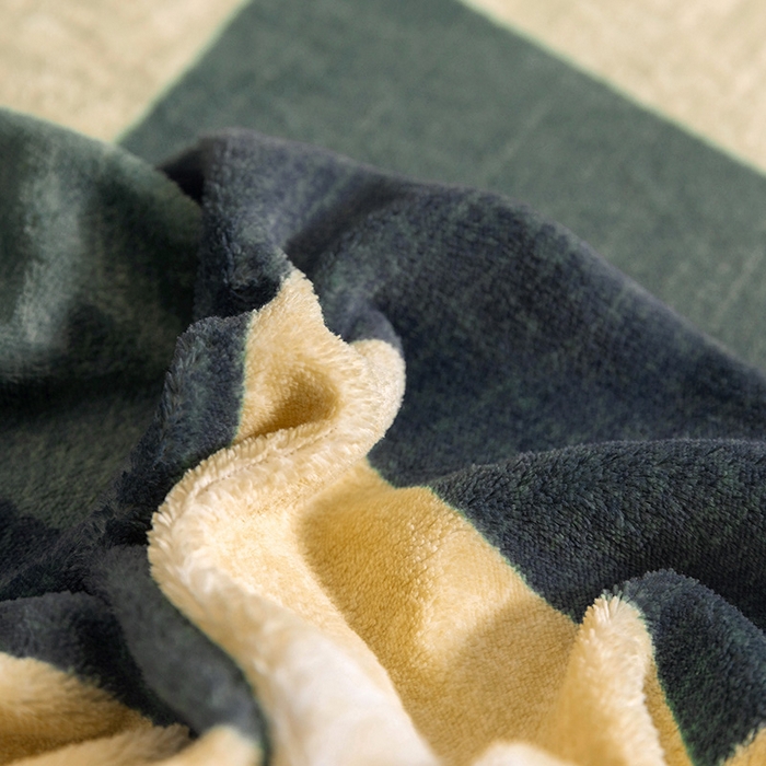 91家纺网 家纺一手货源 找家纺 金盛纺 2025新款高克重牛奶绒印花系列单床单(可定制) 梦境（绿）