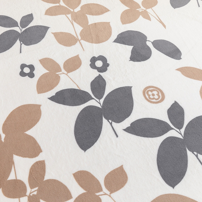 91家纺网 家纺一手货源 找家纺 金盛纺 2025新款高克重牛奶绒印花系列单床单(可定制) 落叶