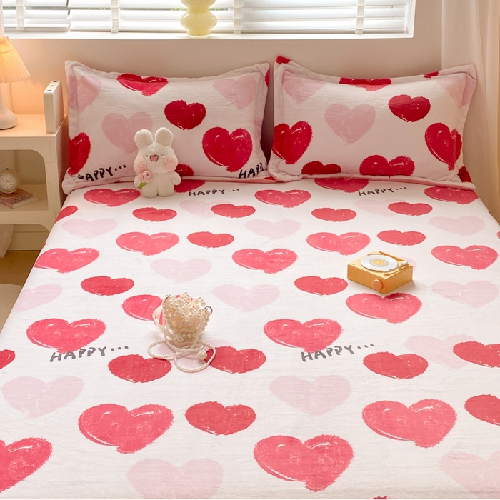 91家纺网 家纺一手货源 找家纺 金盛纺 2025新款高克重牛奶绒印花系列单床单(可定制) 海洋之心