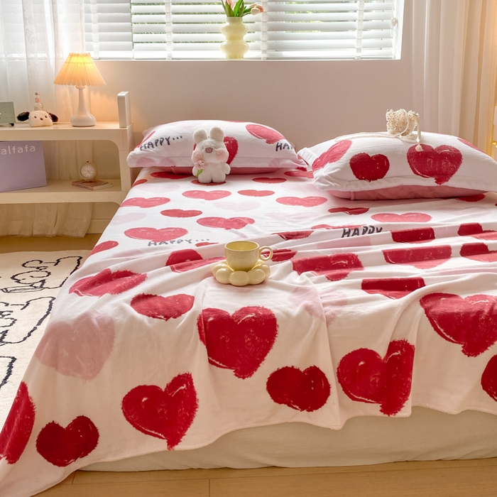 91家纺网 家纺一手货源 找家纺 金盛纺 2025新款高克重牛奶绒印花系列单床单(可定制) 海洋之心