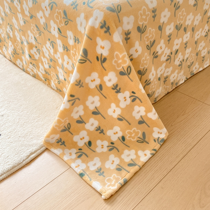 91家纺网 家纺一手货源 找家纺 金盛纺 2025新款高克重牛奶绒印花系列单床单(可定制) 丽人花都