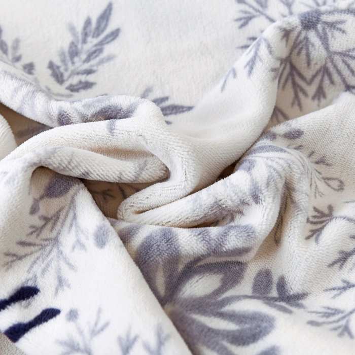 91家纺网 家纺一手货源 找家纺 金盛纺 2025新款高克重牛奶绒印花系列单床单(可定制) 圣诞鹿