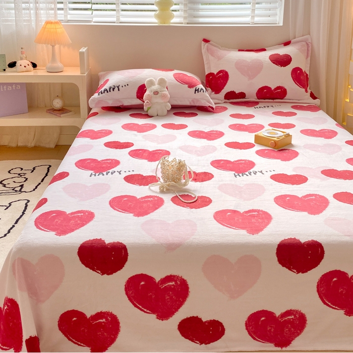 91家纺网 家纺一手货源 找家纺 金盛纺 2025新款高克重牛奶绒印花系列单床单(可定制) 海洋之心