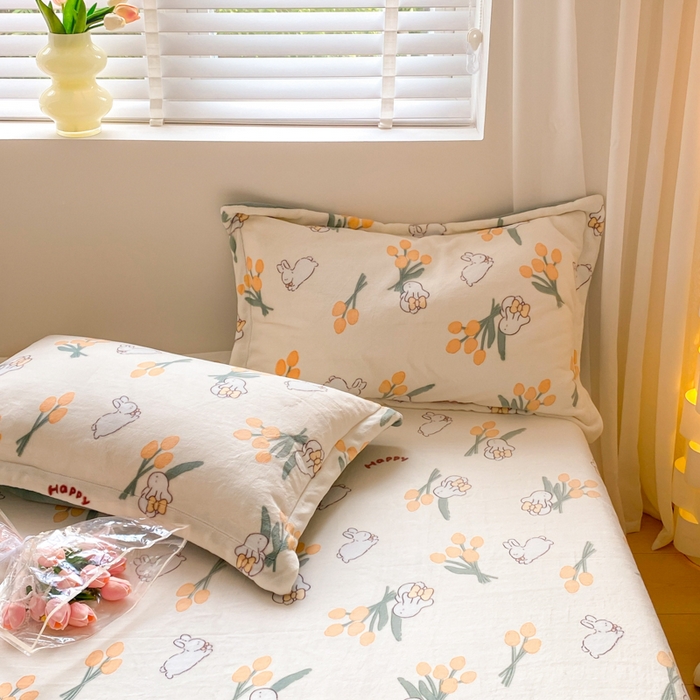 91家纺网 家纺一手货源 找家纺 金盛纺 2025新款高克重牛奶绒印花系列单床单(可定制) 星光游乐园