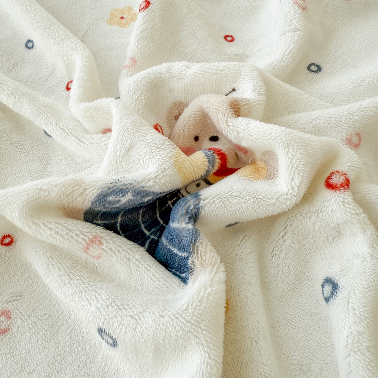 91家纺网 家纺一手货源 找家纺 金盛纺 2025新款高克重牛奶绒印花系列单床单(可定制) 熊熊乐园