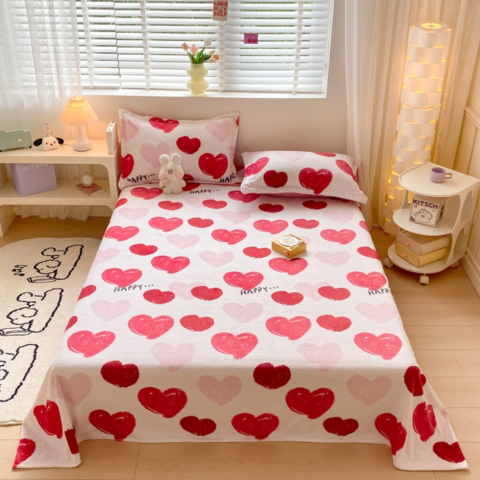 91家纺网 家纺一手货源 找家纺 （总）金盛纺 2025新款高克重牛奶绒印花系列单床单(可定制)