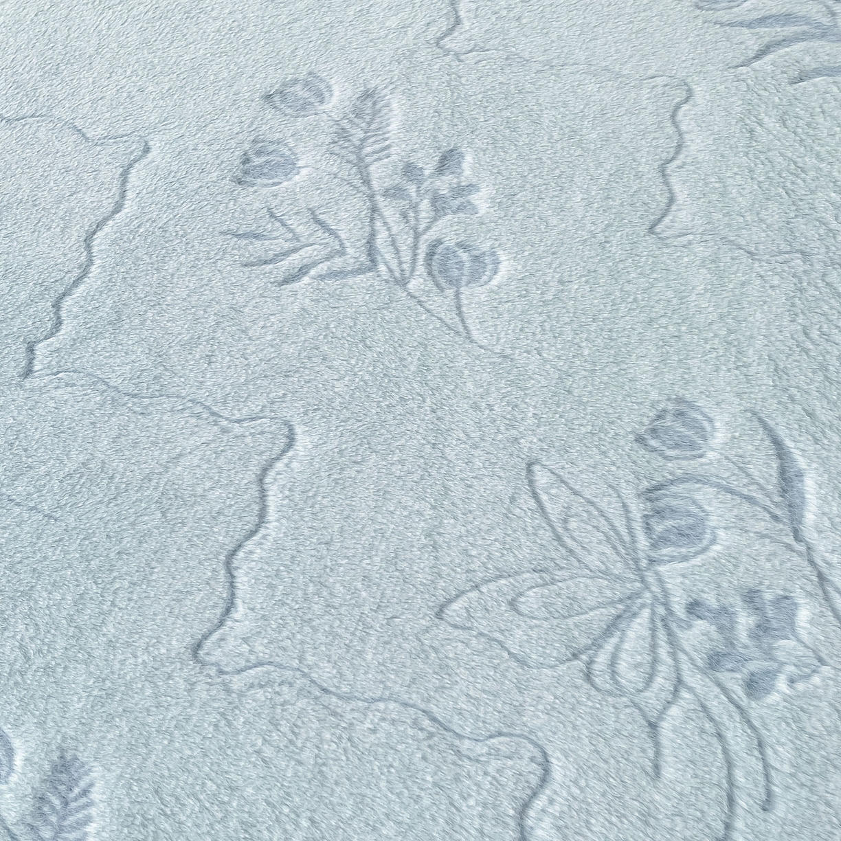 91家纺网 家纺一手货源 找家纺 眠势力 2025新款兔毛绒雕花床笠单件冬季兔兔绒加绒保暖席梦思床垫保护套全包 繁花-霜兰