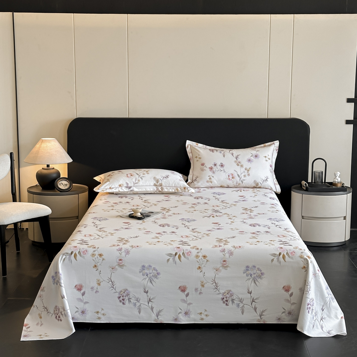 大柏树 2025新款亲肤舒适全棉纯棉磨单床单 床单单件 初茅米