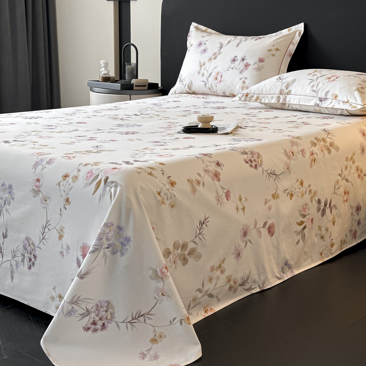 91家纺网 家纺一手货源 找家纺 大柏树 2025新款亲肤舒适全棉纯棉磨单床单 床单单件 初茅米