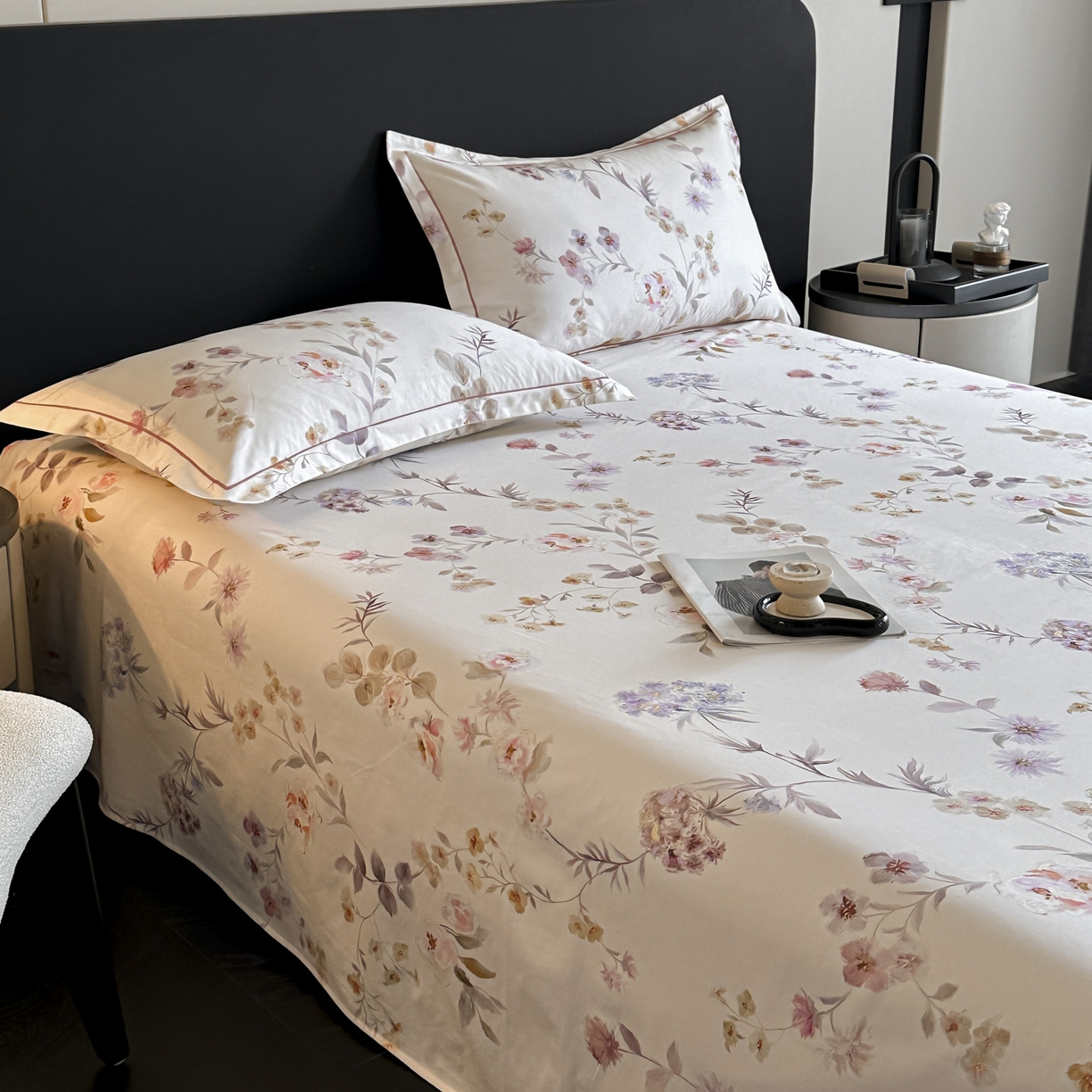 91家纺网 家纺一手货源 找家纺 大柏树 2025新款亲肤舒适全棉纯棉磨单床单 床单单件 初茅米