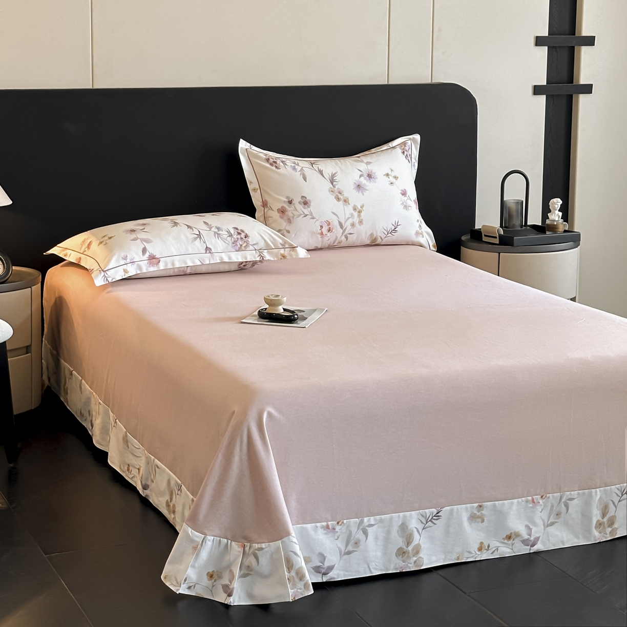 91家纺网 家纺一手货源 找家纺 大柏树 2025新款亲肤舒适全棉纯棉磨单床单 床单单件 初茅米