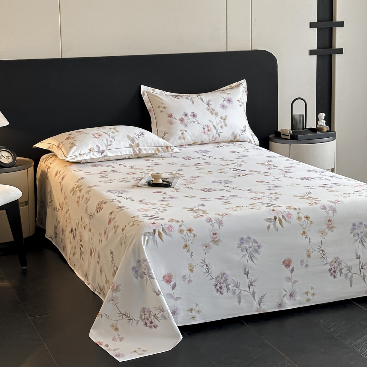 91家纺网 家纺一手货源 找家纺 大柏树 2025新款亲肤舒适全棉纯棉磨单床单 床单单件 初茅米