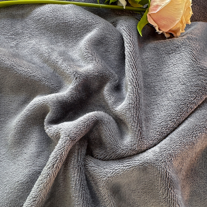 91家纺网 家纺一手货源 找家纺 优家居 2025秋冬高克重牛奶绒床裙纯色蕾丝边花边刺绣法式公主风床罩床盖 冰川灰